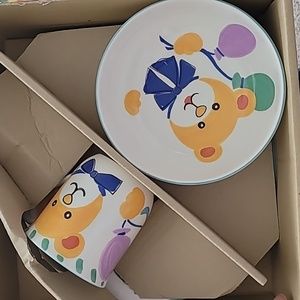 Mikasa Happy Bear place setting Made in Japan NWT